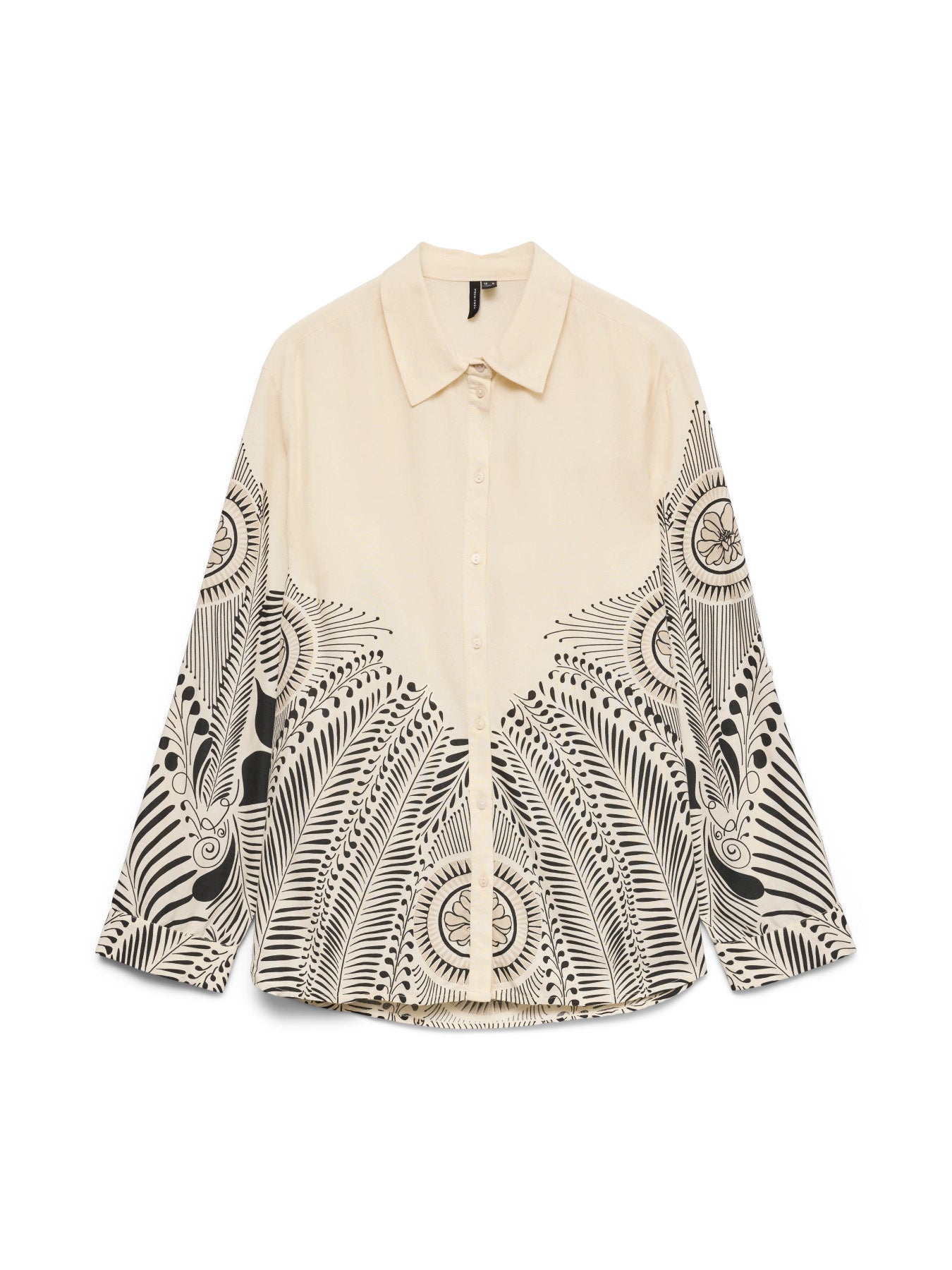 Hemdbluse mit Print "gldLALITA ZOLA" in Birch