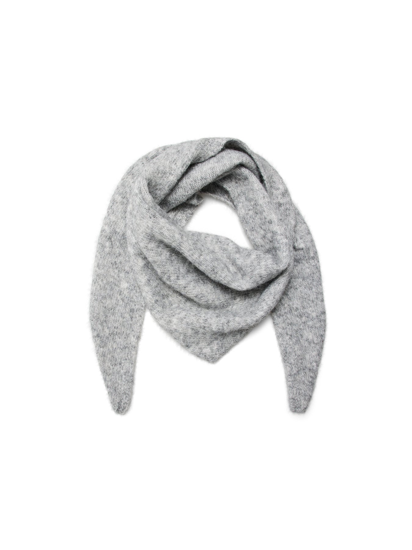 Dreieckstuch "gldSILVA" in Light Grey Melange