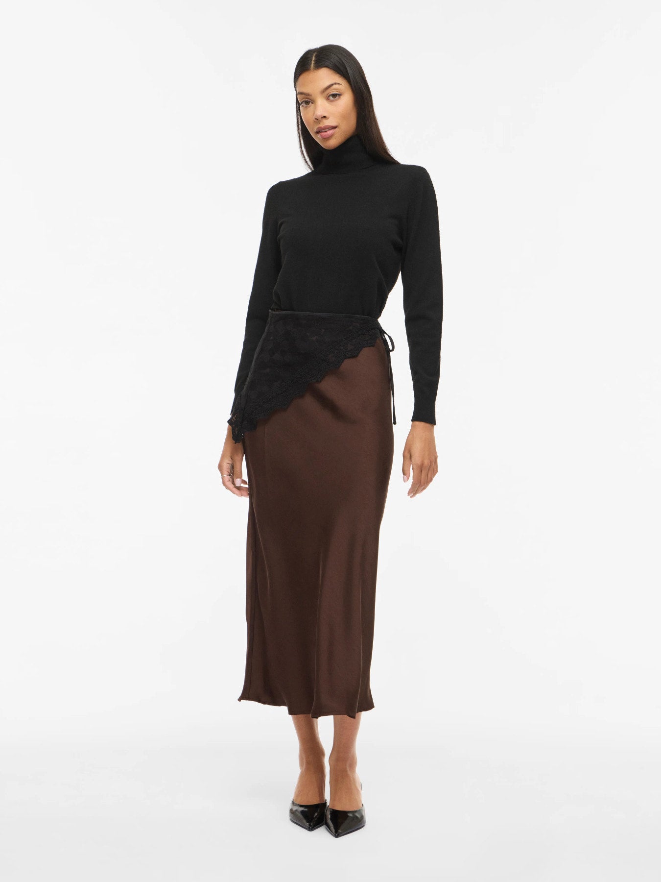 Eleganter Rock "gldSCALA" in Coffee Bean