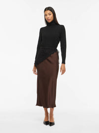 Eleganter Rock "gldSCALA" in Coffee Bean