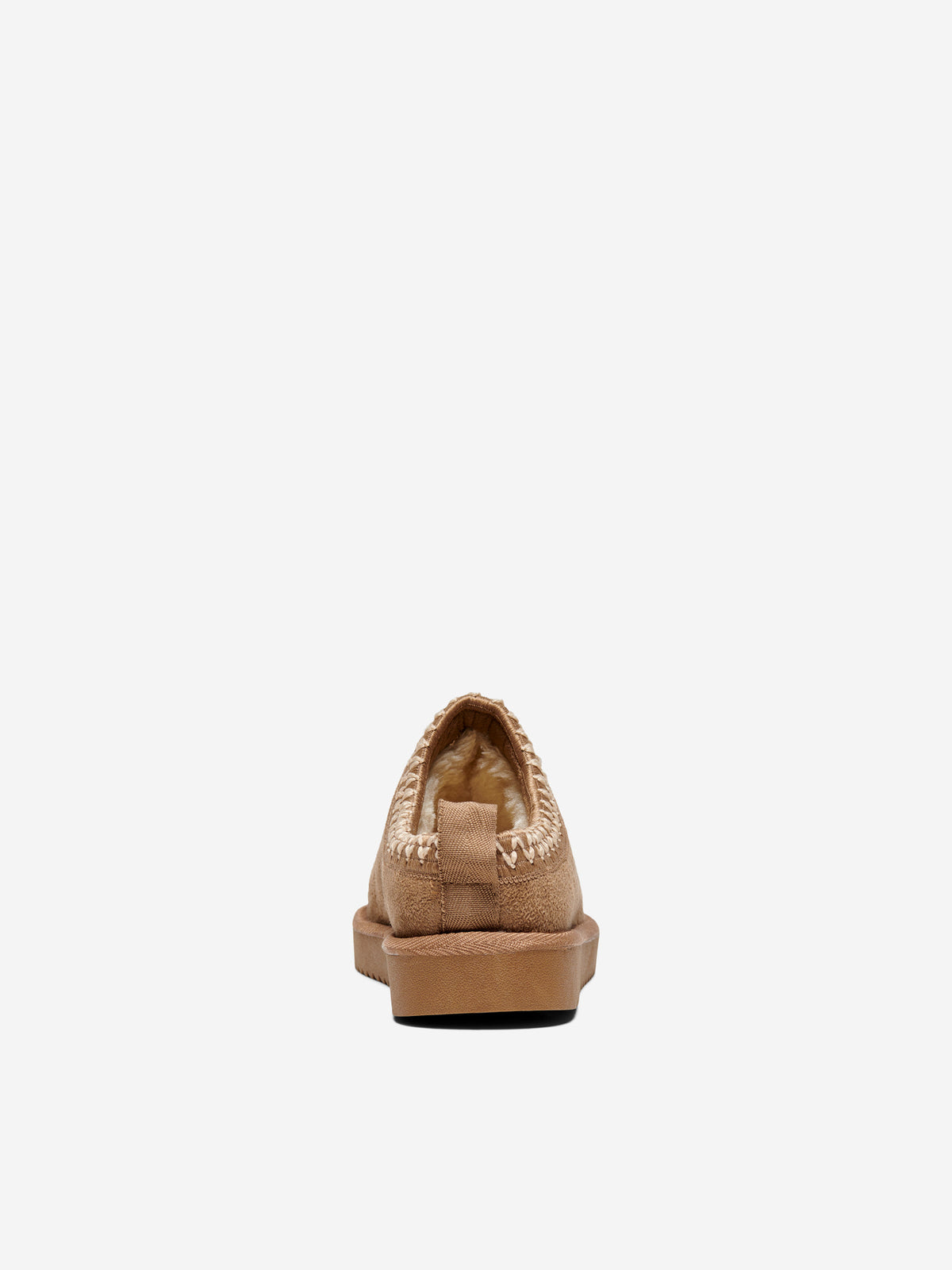 Kuschelhausschuhe "gldSTELLA" mit Teddyfell in Cognac