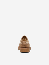 Kuschelhausschuhe "gldSTELLA" mit Teddyfell in Cognac