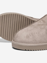 Kuschelhausschuhe "gldSTELLA" mit Teddyfell in Taupe Gray