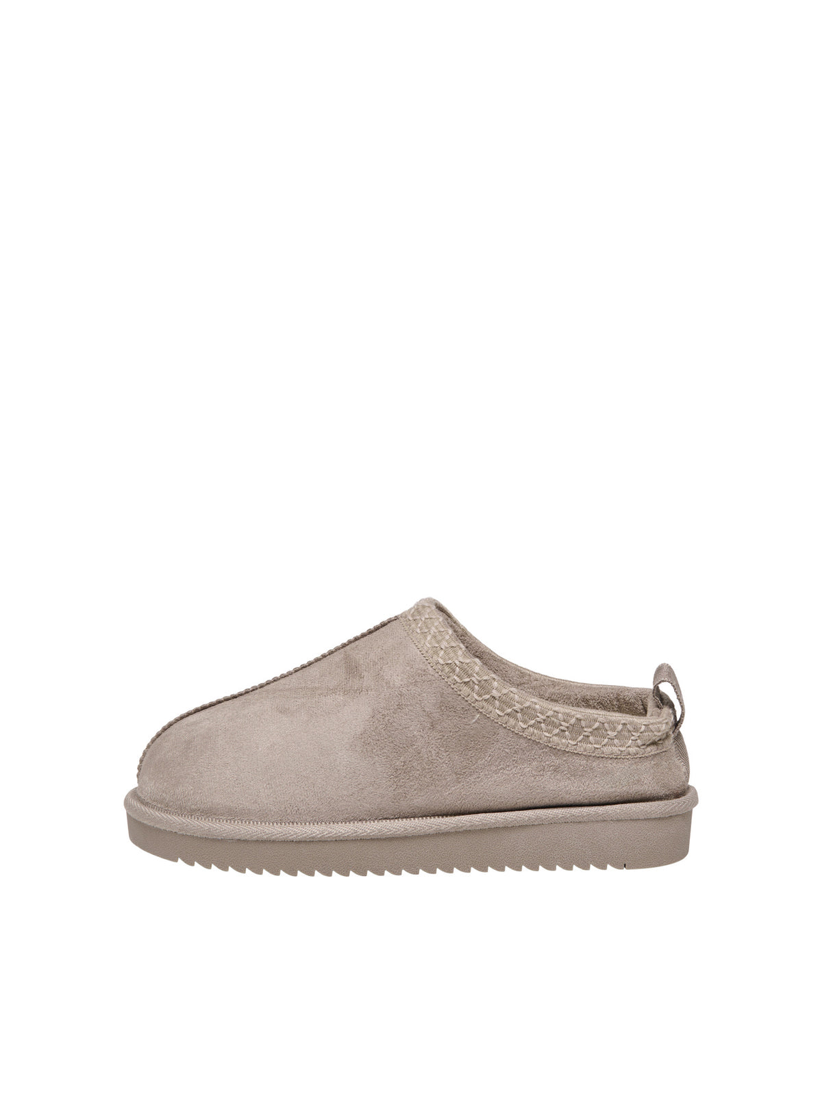 Kuschelhausschuhe "gldSTELLA" mit Teddyfell in Taupe Gray