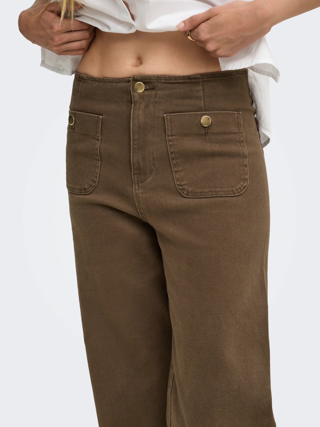 Wide Fit Jeans "gldMADELINE" in Chocolate Martini