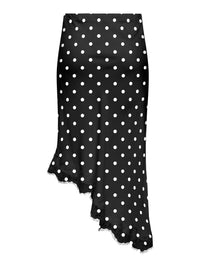 Gepunkteter Midirock "gldBELLA" in Black