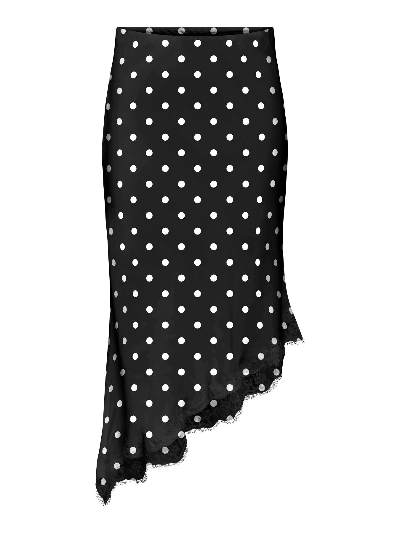 Gepunkteter Midirock "gldBELLA" in Black