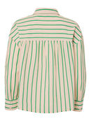 Gestreifte Bluse "gldJAVIA" in Pale Peach und Pepper Green