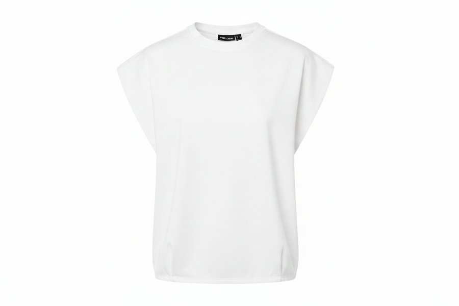 Lässiges T-Shirt "gldAMELIE" in Bright White