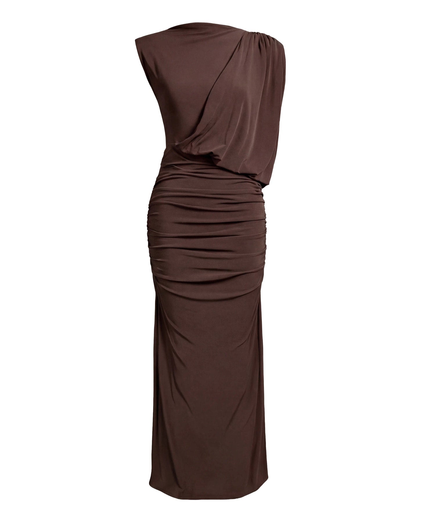 Maxi Dress "gldDELLIE" in Seal Brown