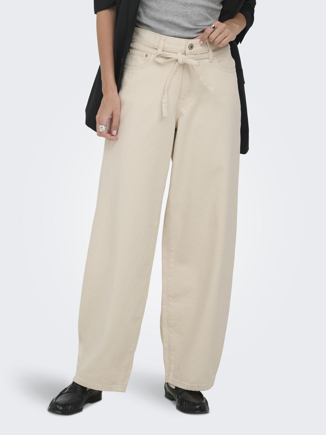 Ballon Fit Jeans "gldGIANNA" in Ecru