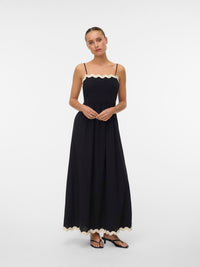 Träger-Long-Dress "gldJENNA" in Black