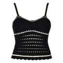 Stricktop "gldMINNIE" in schwarz