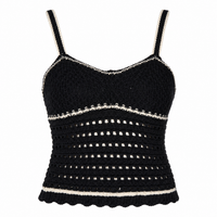 Stricktop "gldMINNIE" in schwarz