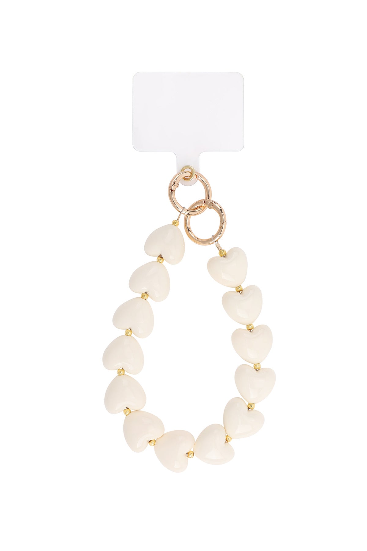 Handyanhänger "gldLINDA" in Creme