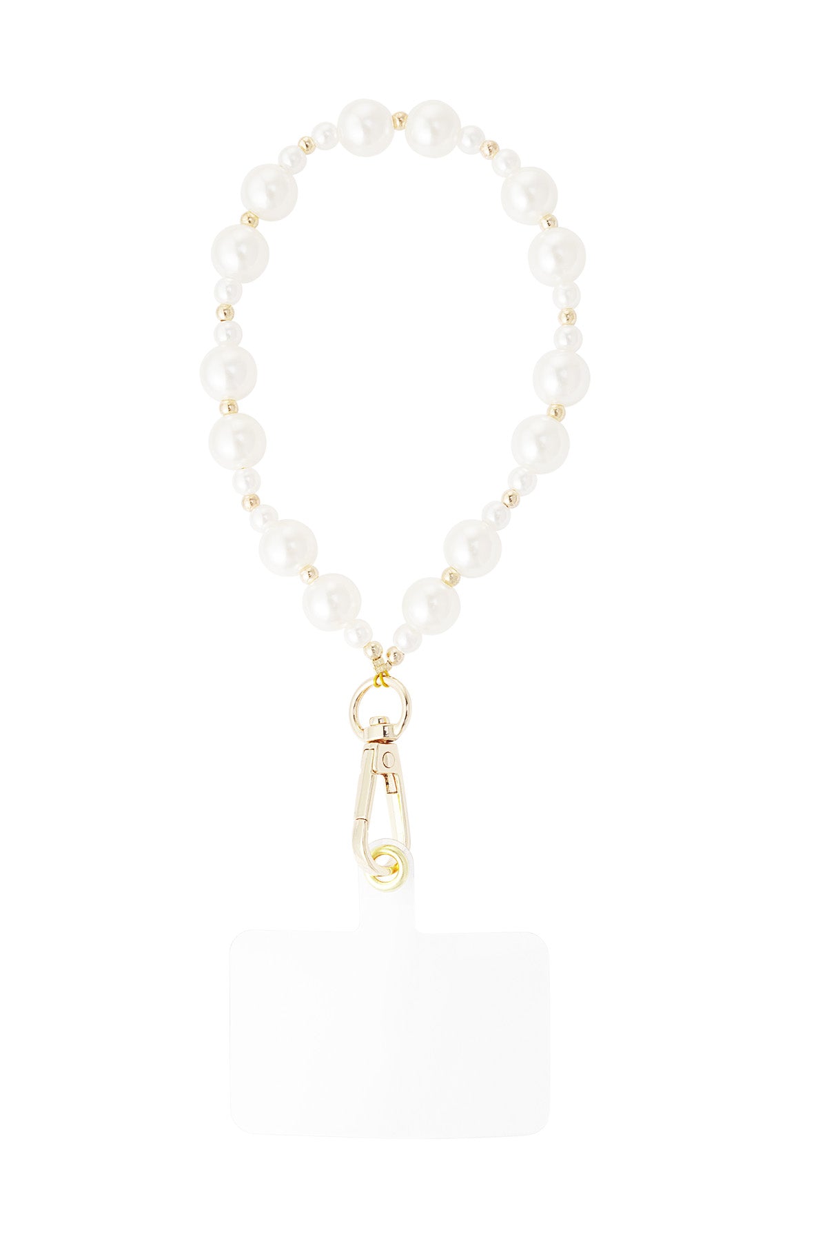 Handykette „gldPERLINA“ in Creme