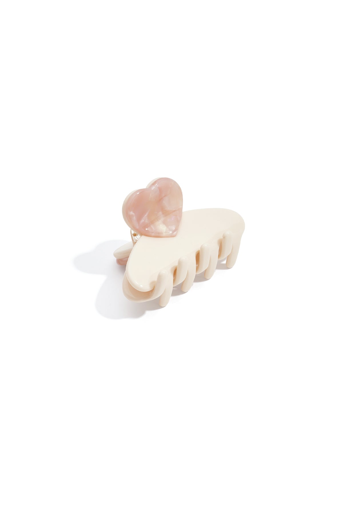 Herz-Haarspange „gldVALERIA“ in Creme-Rosé