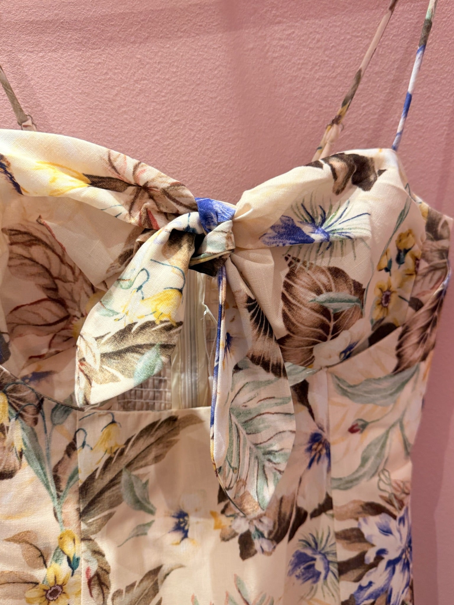 Kleid "gldFLAMINIA" mit tropischem Floralprint und Volant
