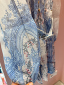 Kleid "gldANGELA" mit Paisley-Print und Gürtel in weiß