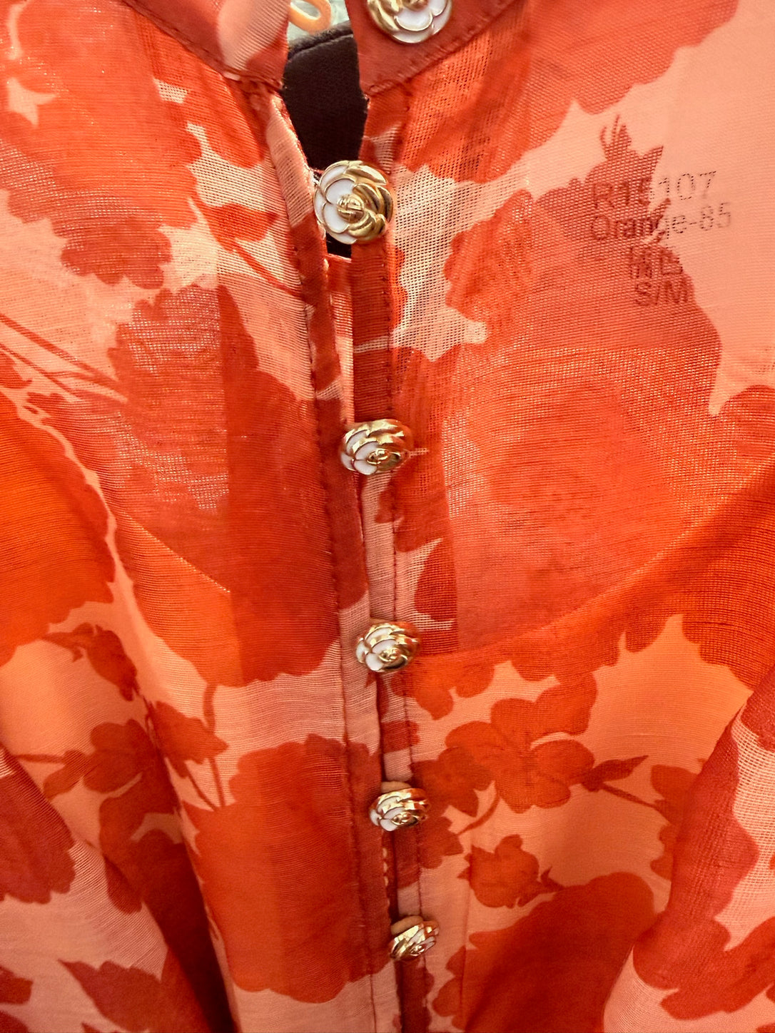 Kleid "gldFEDERICA" mit Blumenprint und Puffärmeln