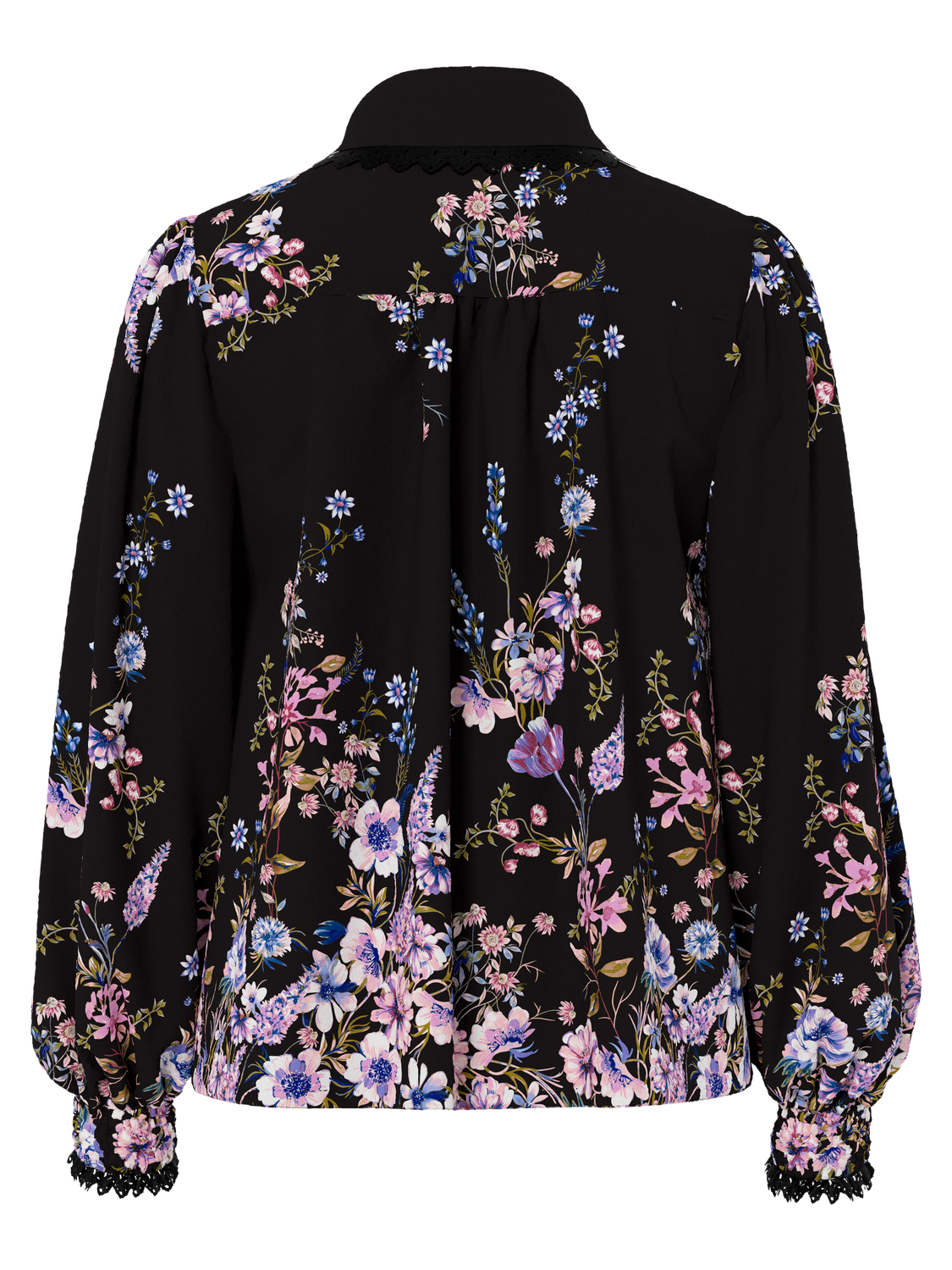Edle Blümchenbluse "gldTILERA" in Black
