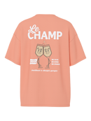Champagne-T-Shirt "gldGRINK" in Peach Pink