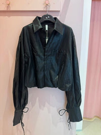 Kunstleder Blouson "gldNATALIA" in schwarz