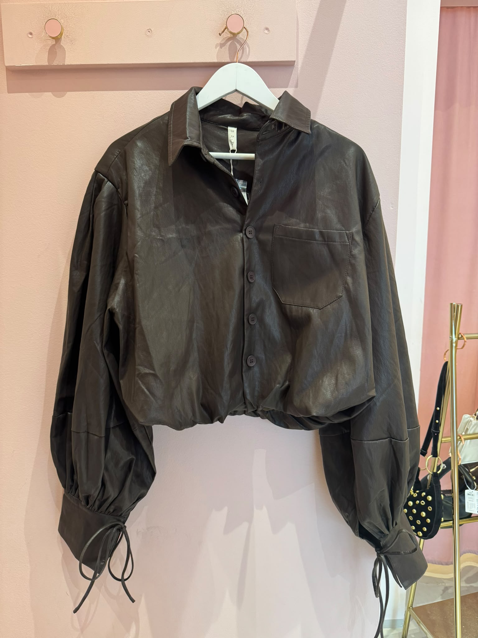 Kunstleder Blouson "gldNATALIA" in braun