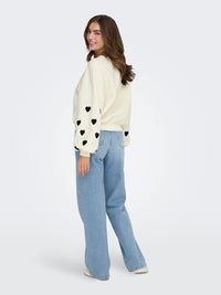 Sweater "gldMACY" in Cloud Dancer