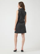 Short-Dress "gldNAOMI" in Dark Grey Melange