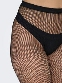 Strumpfhose "gldEBBA" mit Glitzersteinchen