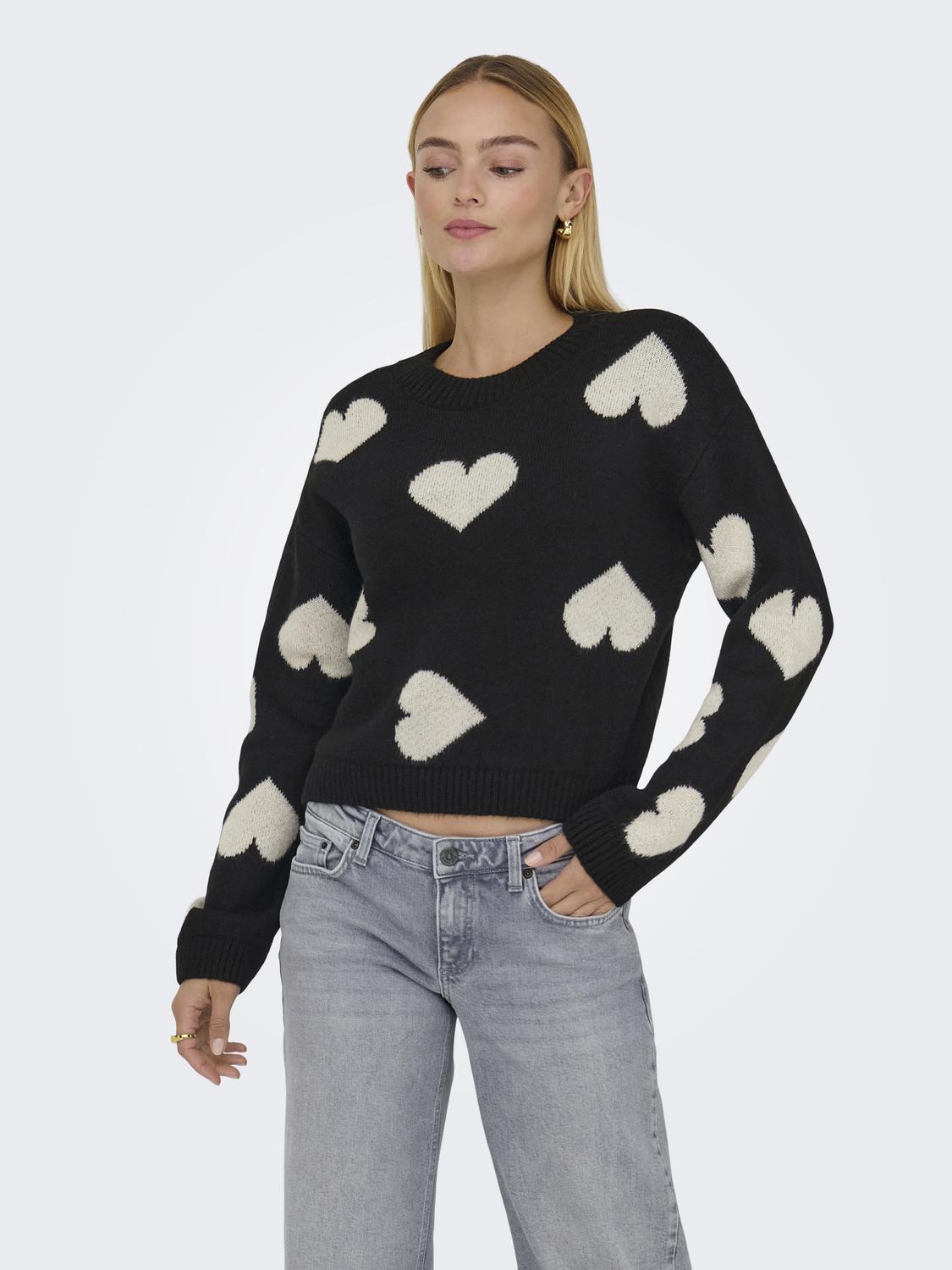 Pullover "gldSMILE" in Black