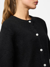 Kurzer Cardigan "gldSILLY" in schwarz