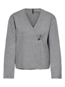 Kuscheliger Viscose-Cardigan "gldJING" in Medium Grey Melange