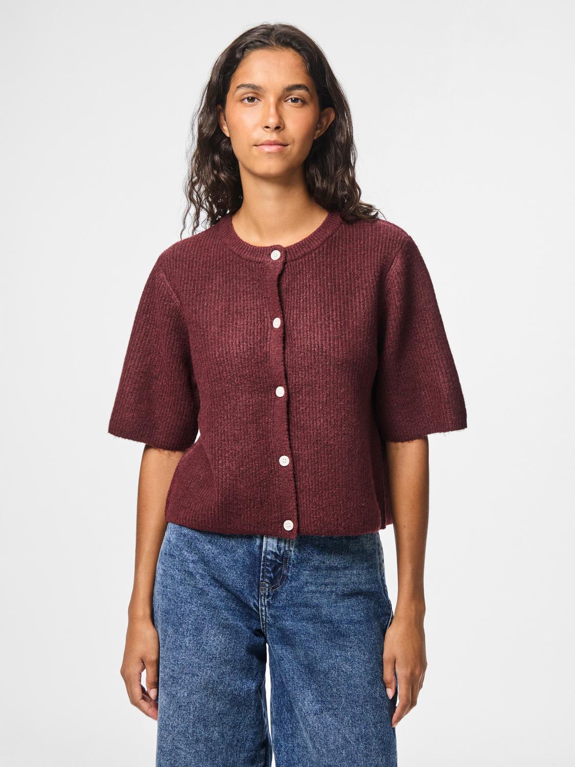 Strickjacke "gldSILLY" in Tawny Port