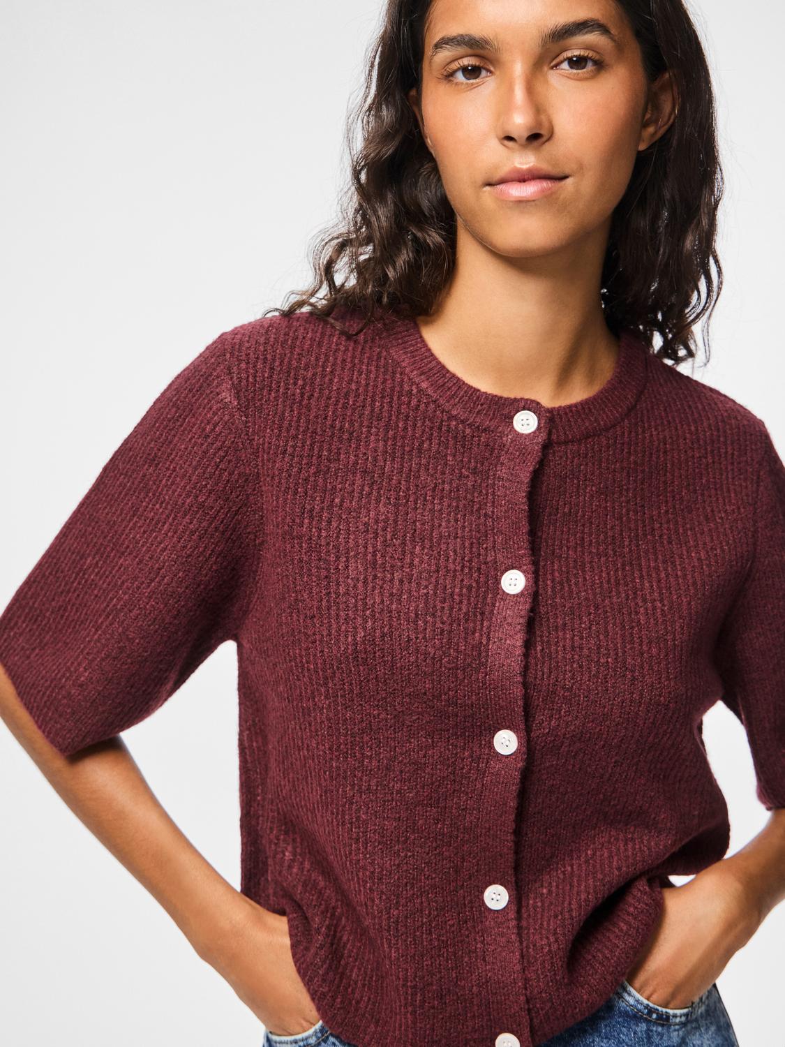 Strickjacke "gldSILLY" in Tawny Port