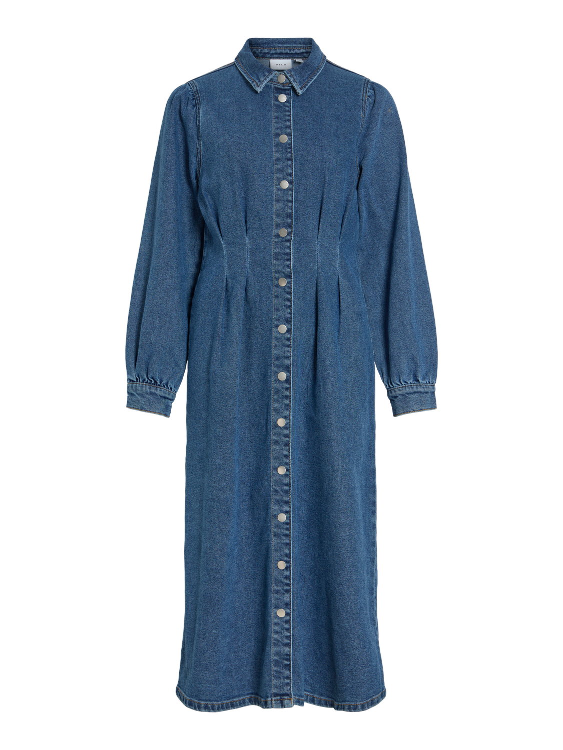 Midi-Dress Kleid "gldSOL" in Mittelblau