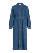 Midi-Dress Kleid "gldSOL" in Mittelblau