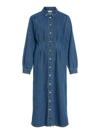 Midi-Dress Kleid "gldSOL" in Mittelblau