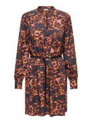 Leo-Midi-Dress "gldRUELLE" in Leather Brown