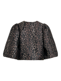 Top "gldNUNA" aus Leomuster in Black Beauty