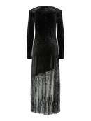 Langes Kleid "gldTERA" mit Paillettensaum