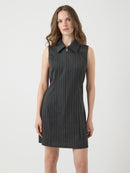 Short-Dress "gldNAOMI" in Dark Grey Melange