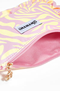 Gemusterte Makeup-Bag "gldVERA" in rosa/gelb