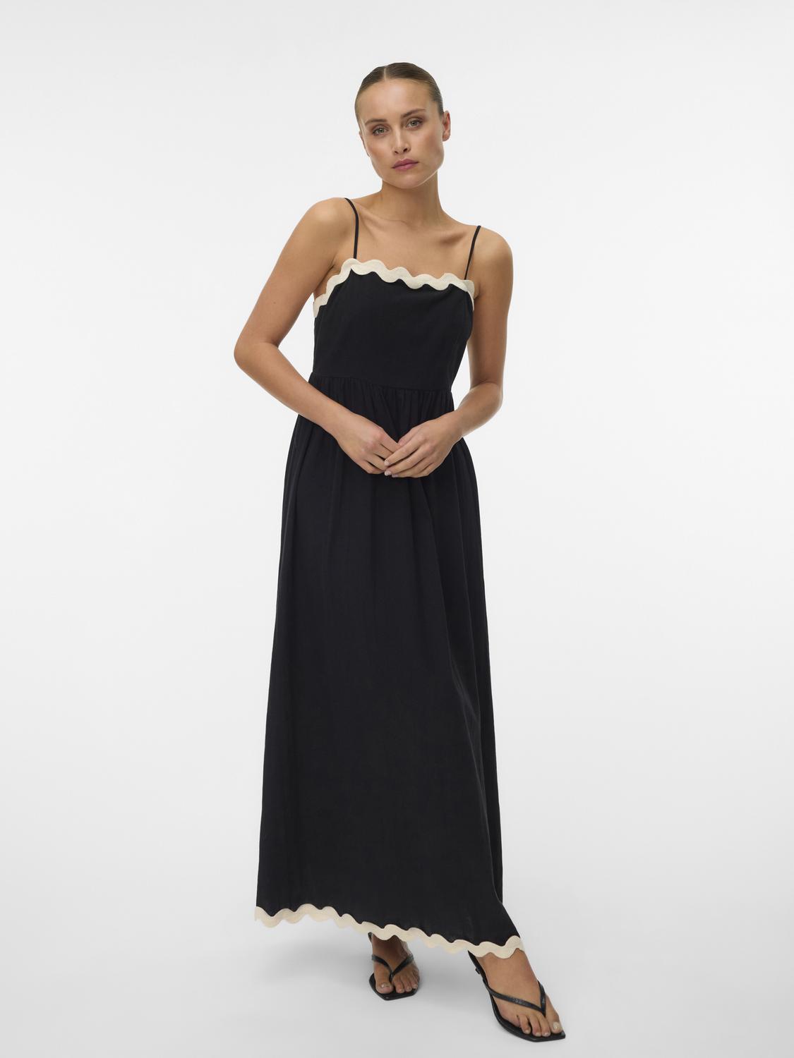 Träger-Long-Dress "gldJENNA" in Black