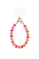 Handyanhänger "gldLINDA" in Pink & Orange