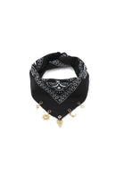 Sommerschal "gldBRIGITTA" Paisley Pattern in Schwarz