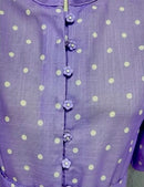 Kleid "gldCECILIA" mit Polka-Dots in flieder