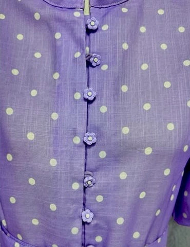 Kleid "gldCECILIA" mit Polka-Dots in flieder