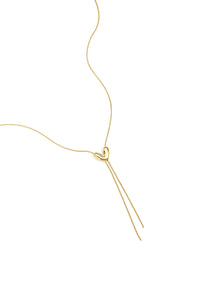 Edelstahl Herz Anhänger Halskette in Gold